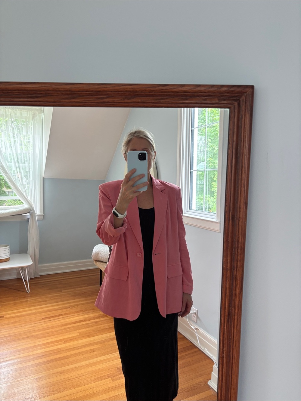Steve Madden Rose Pink Tailored Blazer